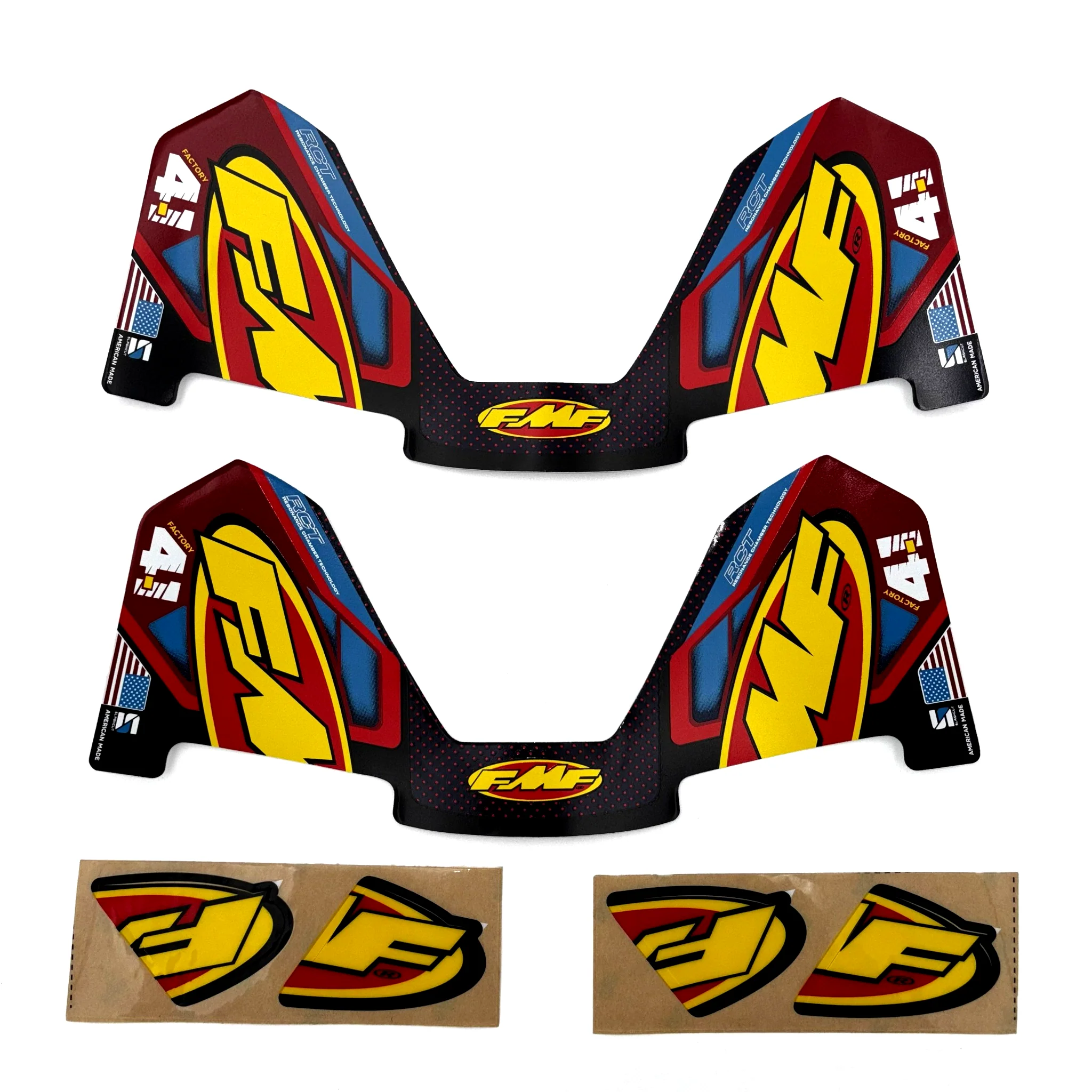 2pk FMF FCTRY 4.1 RCT REPLACEMENT WRAP DECAL 014857