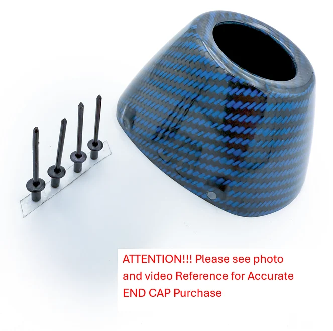 BLUE RCT EXTERNAL CARBON REPLACEMENT END CAP KIT 040694