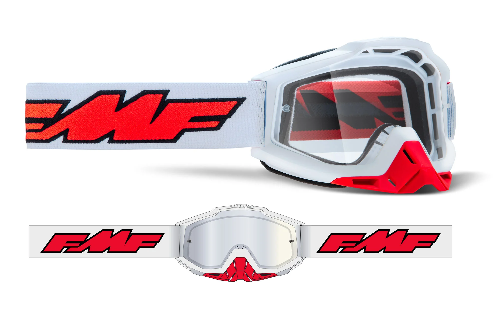 FMF POWERBOMB Goggle - Clear - Image 4