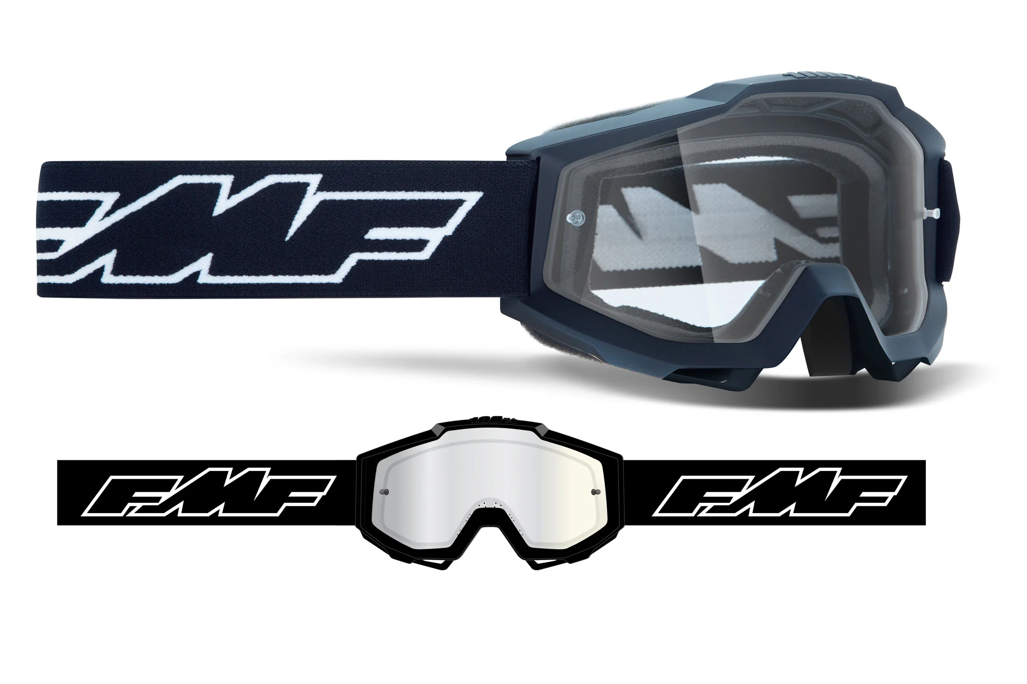 FMF POWERBOMB YOUTH Goggle - Clear - Image 3