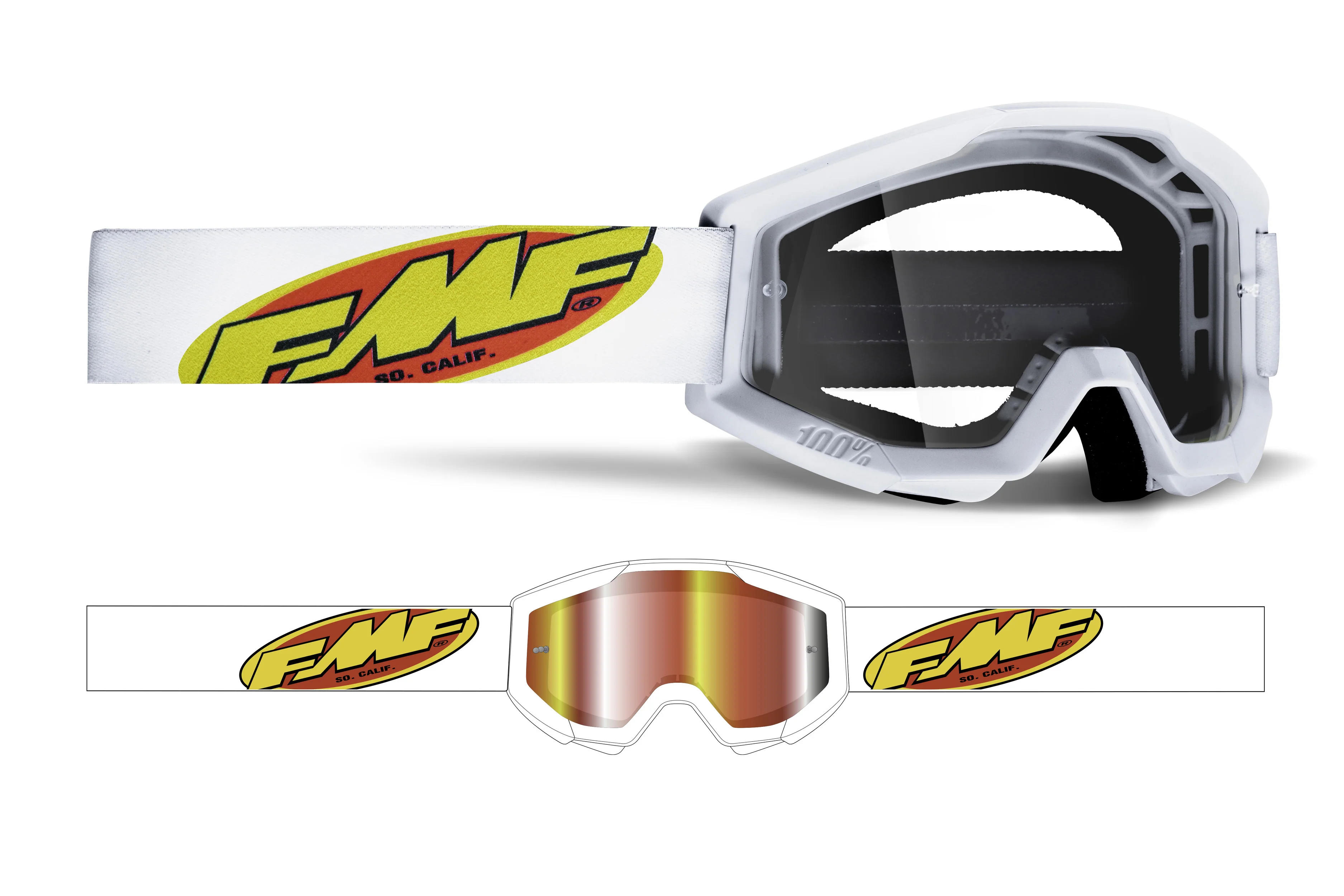 FMF POWERCORE YOUTH Goggle - Clear - Image 13